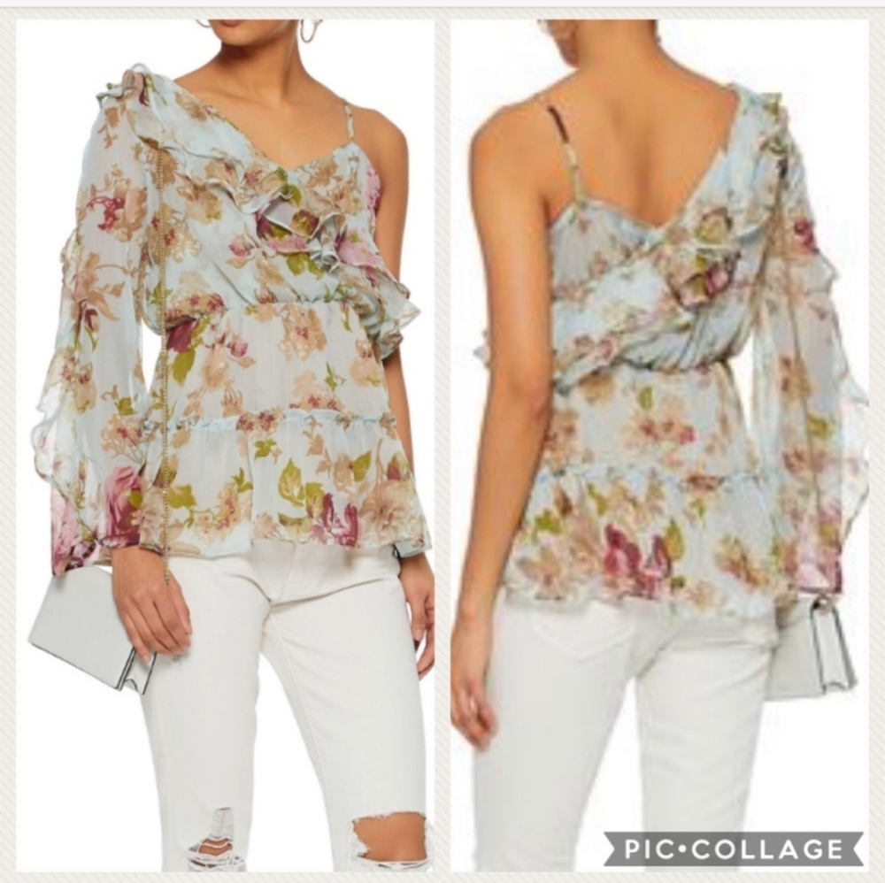 Walter Baker Maya One Shoulder Blouse